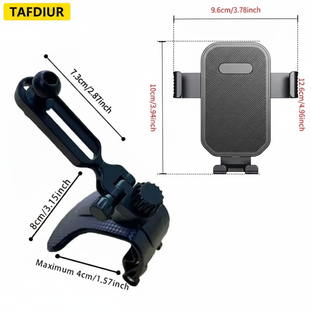 Stable and shake-proof car phone holder